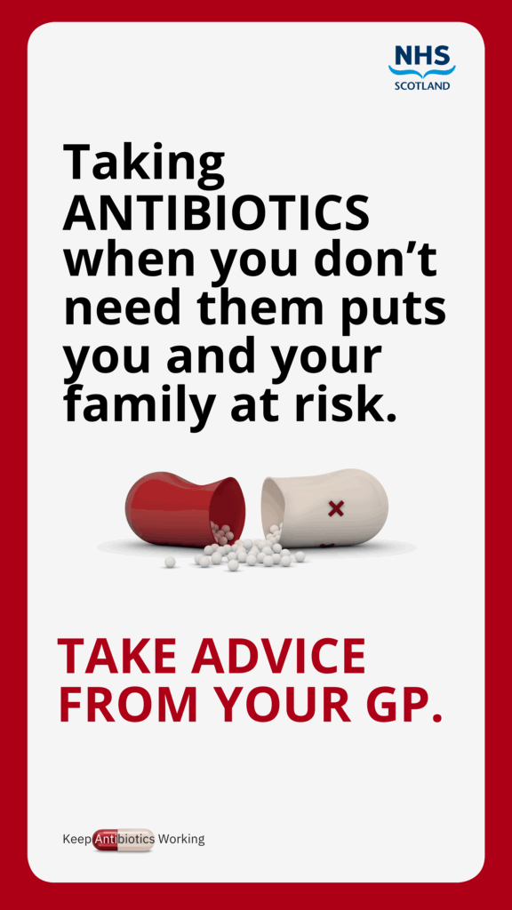 keep antibiotics working poster